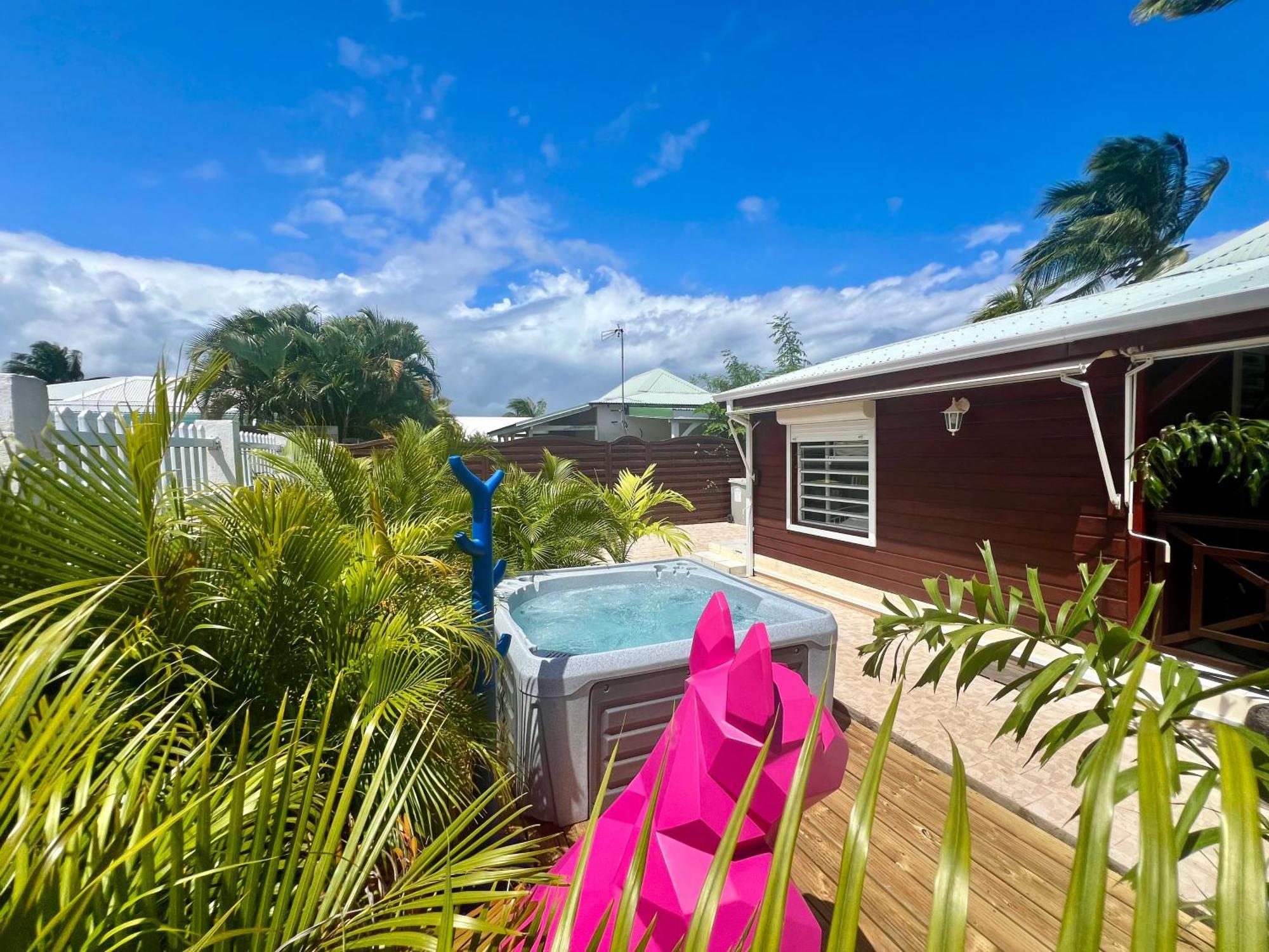 Villa Simeon Saint Francois Avec Piscine Privee Et Jacuzzi Proche Plage Exteriér fotografie